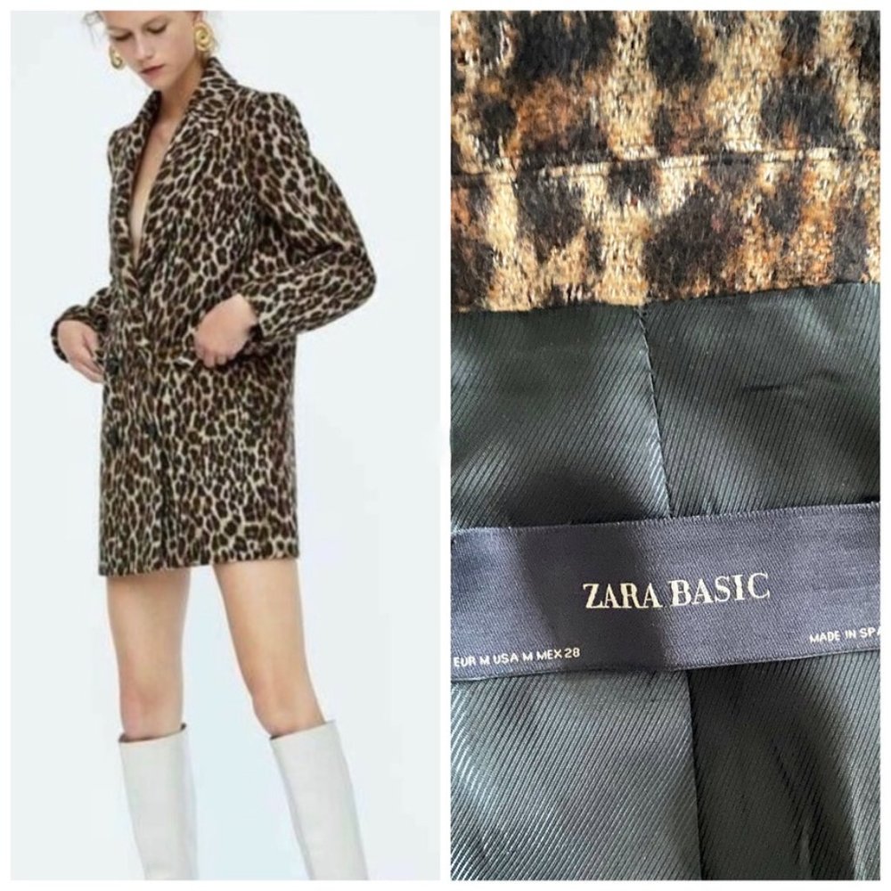 Zara Leopard Print Blazer